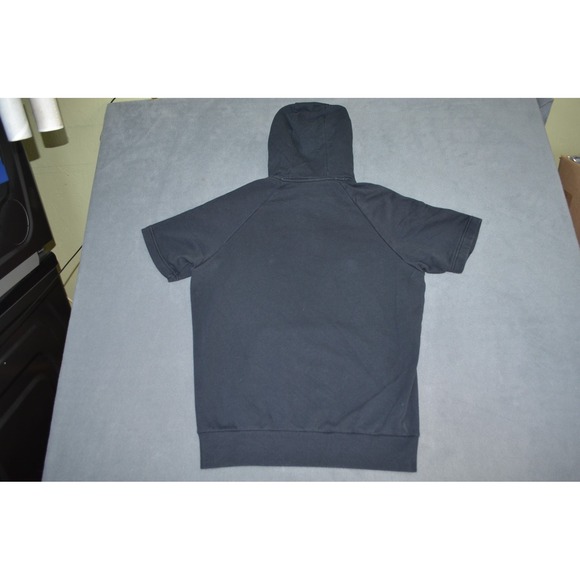 Under Armour Rival Fleece Short Sleeve Hoodie Black Loose Fit 1357450 Mens Small - Picture 6 of 8